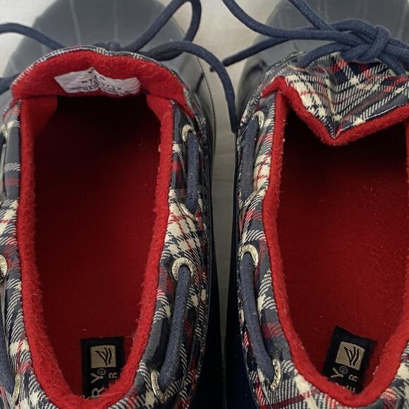 Sperry Top-Sider Duck Boots Womens 11 Tartan Plaid Waterproof Rubber STS90712 - Picture 9 of 13